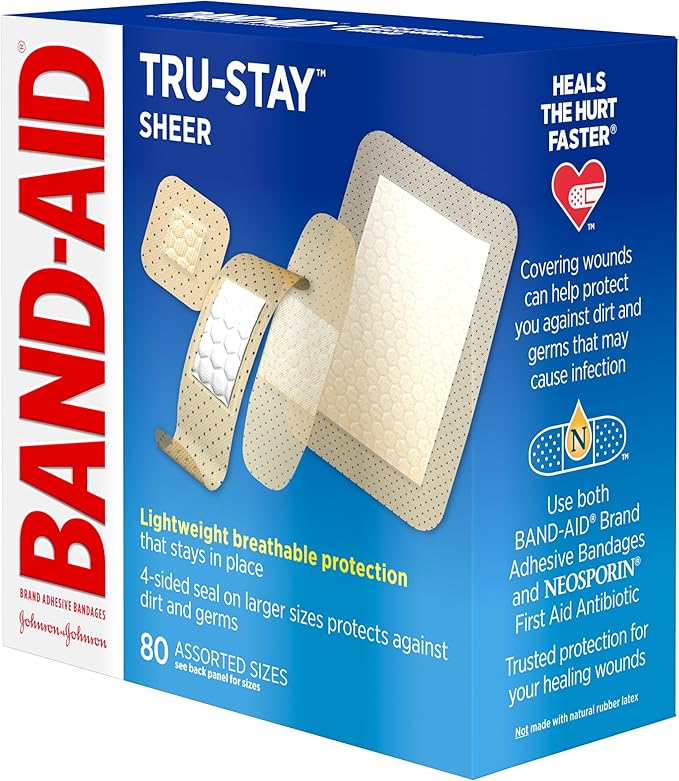 Band-Aid Brand Tru-Stay Sheer Strips Adhesive Sterile Bandages - Image 4
