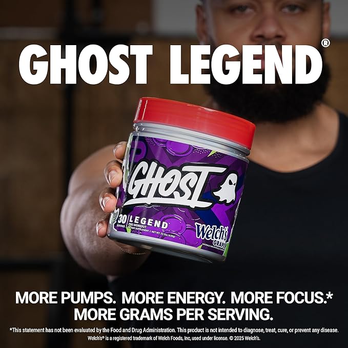 GHOST Legend Pre-Workout Powder, Welch's Grape - Image 2