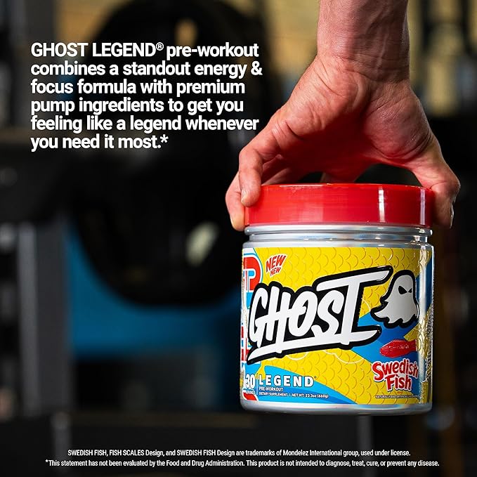 GHOST Legend Pre-Workout Powder, Swedish Fish - Image 4