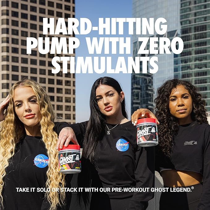 GHOST Pump Nitric Oxide Powder, Warheads Sour Watermelon - Image 3