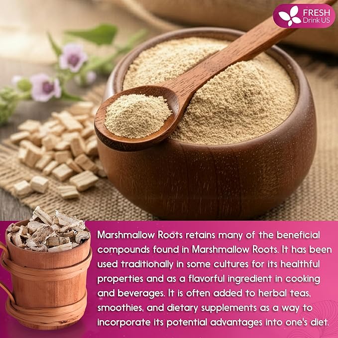 FreshDrinkUS, Premium 8oz Marshmallow Root Powder. Finely Ground – Premium - Image 9