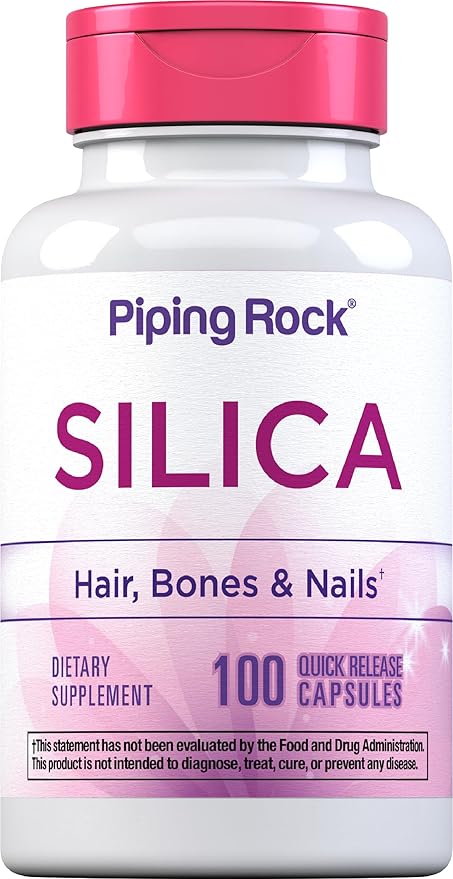 Piping Rock Silica Supplement 500mg | 100 Capsules | Horsetail Extract | by PipingRockHealthProducts