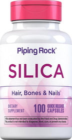 Piping Rock Silica Supplement 500mg | 100 Capsules | Horsetail Extract | by PipingRockHealthProducts
