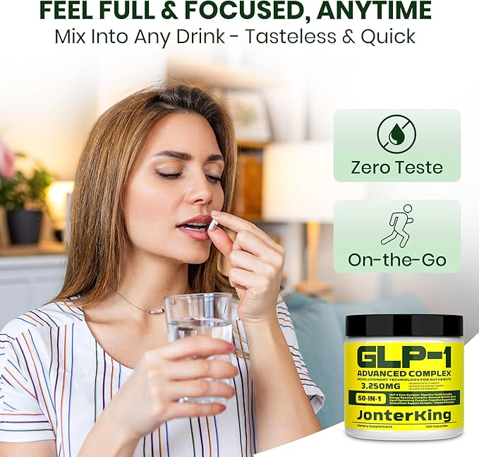 50-in-1 GLP-1 Supplement with Akkermansia & Vitamin B, GLP Support, Hunger & - Image 4