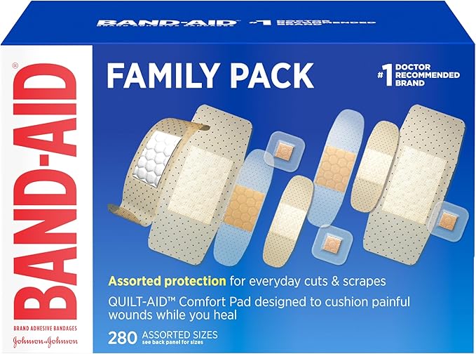 BAND-AID Brand Adhesive Bandages Family Variety Pack, Sheer & Clear Flexible by BAND-AID%C2%AEBrand