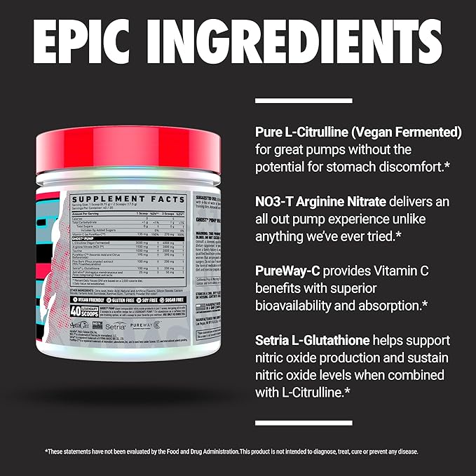 GHOST Pump Nitric Oxide Powder, Pineapple - Image 4