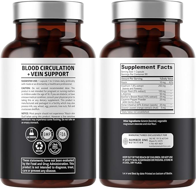 Number One Nutrition Premium Blood Circulation Supplement - Image 2