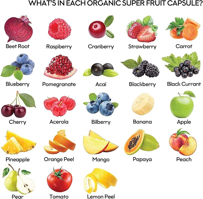 Fruits and Veggies Supplement Powerfull Blend of 39 Whole Fruits and Veggies - Image 4