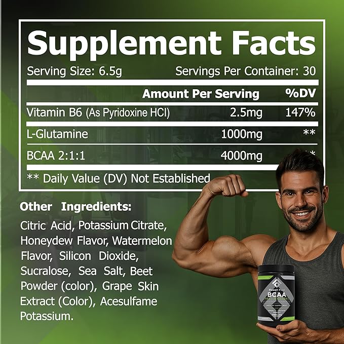 Fossil Fuel Sugar-Free BCAA Powder – Post-Workout Muscle Recovery - Image 3