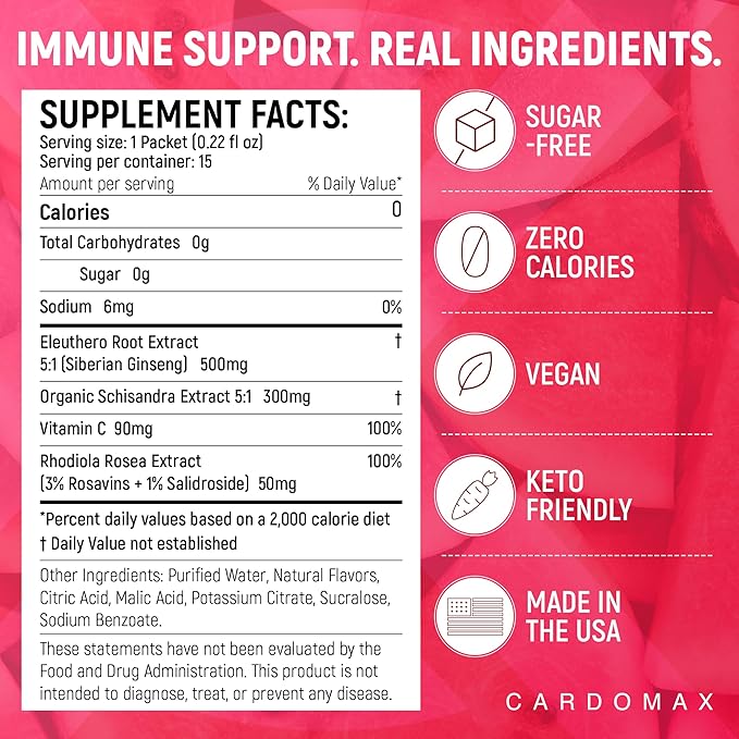 CardoMax Immunity Booster Liquid Drink Mix - Image 5