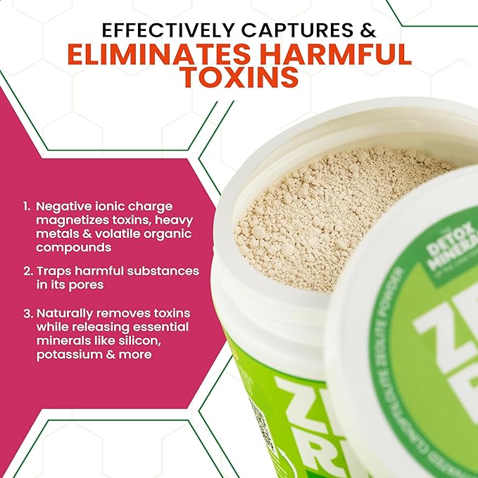 Zeolite Clinoptilolite Detox Powder 7oz | Full Body Cleanse, Support Gut Health - Image 3