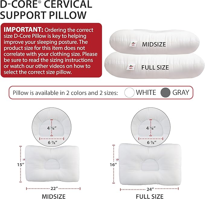 Core Products D-Core Cervical Neck Pillow - Image 6