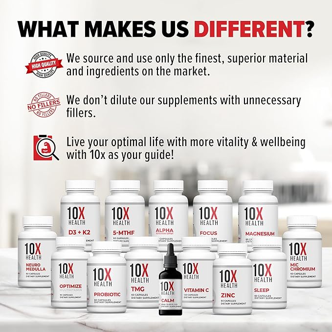 10X Health Vitamin D3 5000 IU & K2 MK7 - Image 8