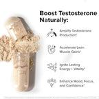 InnoSupps T-Drive Testosterone Booster Enhance Performance Amplify Muscle Growth - Image 2