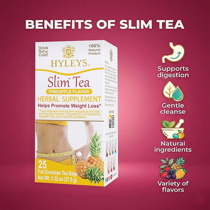 Hyleys Slim Tea Pineapple Flavor - Image 5