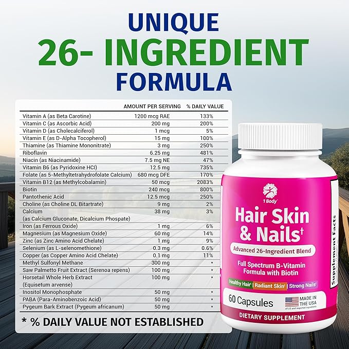 1 Body Hair Skin and Nails Vitamins - Image 5