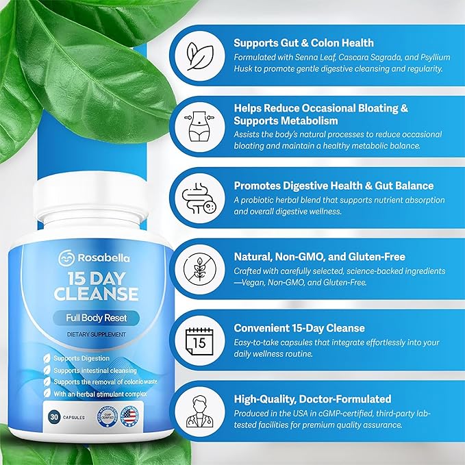Rosabella 15 Day Cleanse – Full Body Detox & Colon Cleanse - Image 5