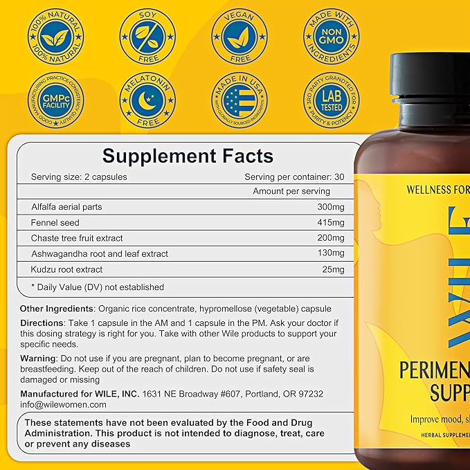 WILE Menopause and Perimenopause Supplements - Image 3