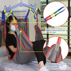 Universal Full Body Patient Lift Sling, Mesh U-Shape Transfer Sling - Image 4