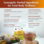 VEGS Turmeric Golden Milk 60 Pyramid Tea Bags - Image 5