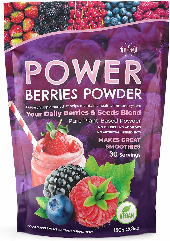 Super Berry Powder - 150g - Immune Support - Food Supplement - Superfood by NGU+Next+Gen+U