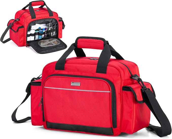 Trunab Home Health Nurse Bag Empty, Portable Medical Supplies Shoulder Bag by Trunab
