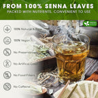 FreshDrinkUS, Premium 55 Senna Leaf Tea Bags, 100% Natural & Pure from Senna - Image 4