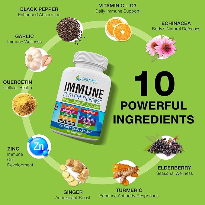 10 in 1 Immune System Support Supplement - Image 3