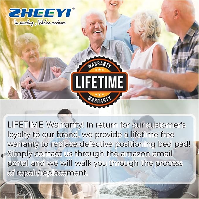 Positioning Bed Pad with Reinforced Handles 2 Pack 43" x 36" Patient Transfer - Image 7