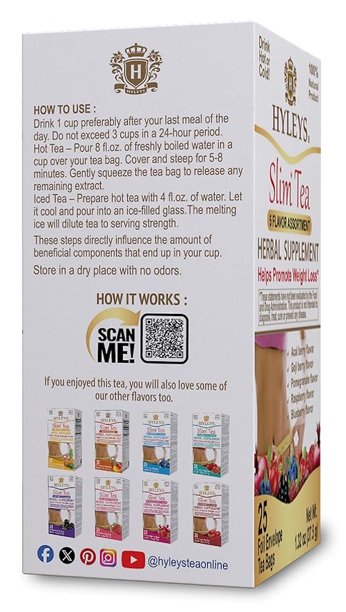Hyleys Slim Tea 5 Flavor Assortment - Image 3
