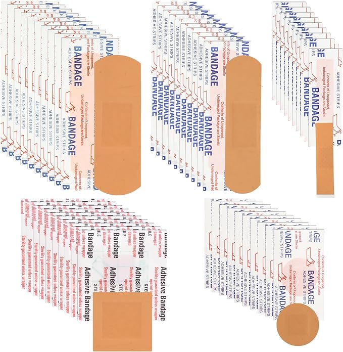 Lounsweer 720 Pcs Assorted Bandage Bulk Variety Pack Flexible Adhesive by Lounsweer