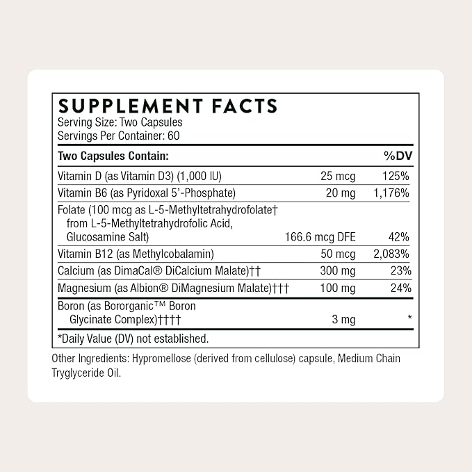 THORNE - Advanced Bone Support‡ - - Bone Health Supplement - 120 Capsules - Image 2