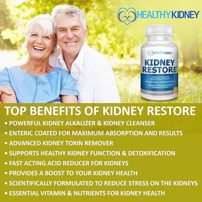 Kidney Restore: Kidney Health Supplement, Kidney Cleanse Detox & Repair Formula - Image 2