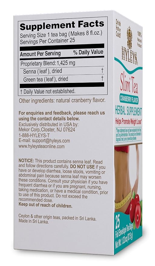 Hyleys Slim Tea Cranberry Flavor - Image 3