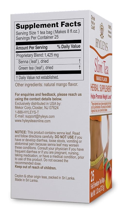 Hyleys Slim Tea Mango Flavor - Image 2