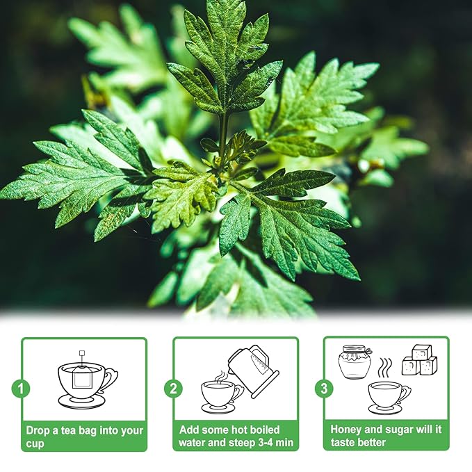 TEARELAE - Mugwort Tea - 2g x 30 Count - 100% Pure Natural Dried Herbs - - Image 6