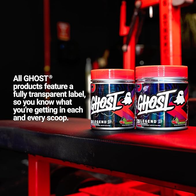 GHOST Legend All Out Pre-Workout Powder, Cherry Limeade - Image 5