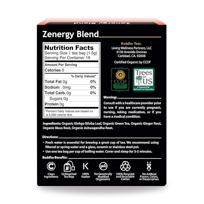 Organic Zenergy Blend Tea - Image 2