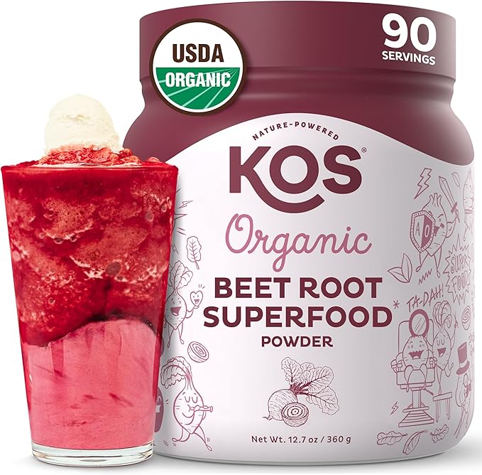 KOS Organic Beet Root Powder, USDA Organic by KOS