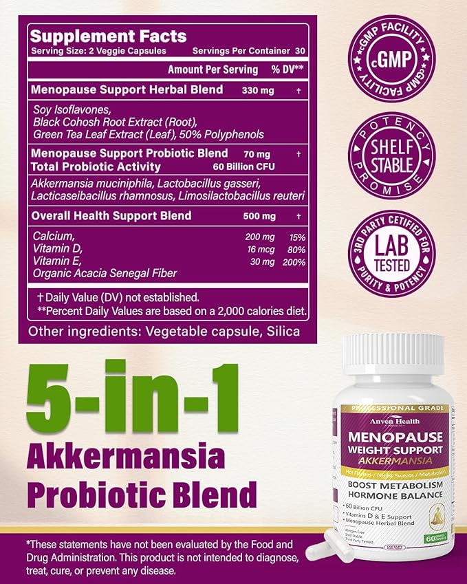 Menopause Supplements for Women 60 Billion - Image 2