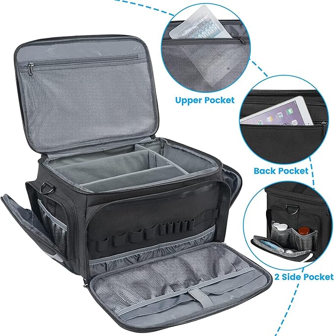 Mancro Medical Bag, Home Health Nurse Bag - Image 2