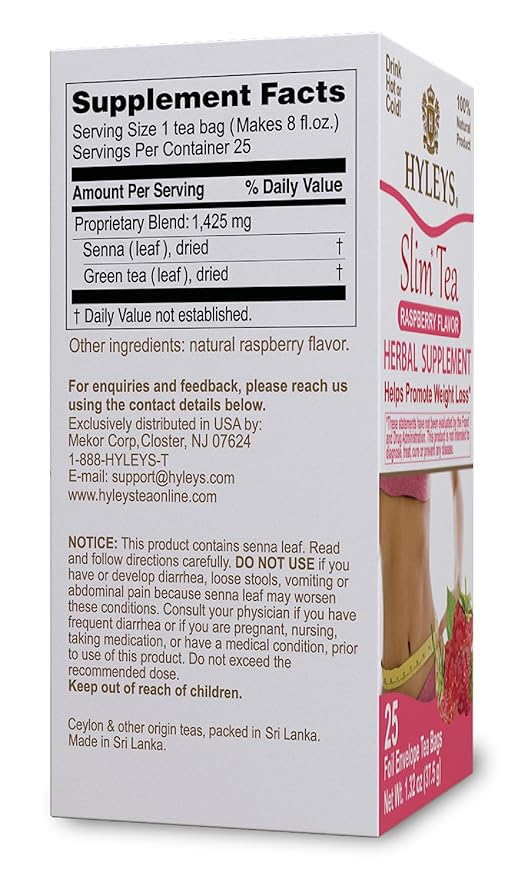 Hyleys Slim Tea Raspberry Flavor - Image 3