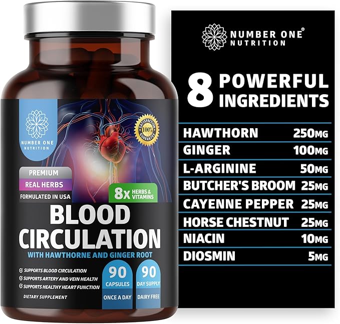 Number One Nutrition Premium Blood Circulation Supplement by NumberOneNutrition
