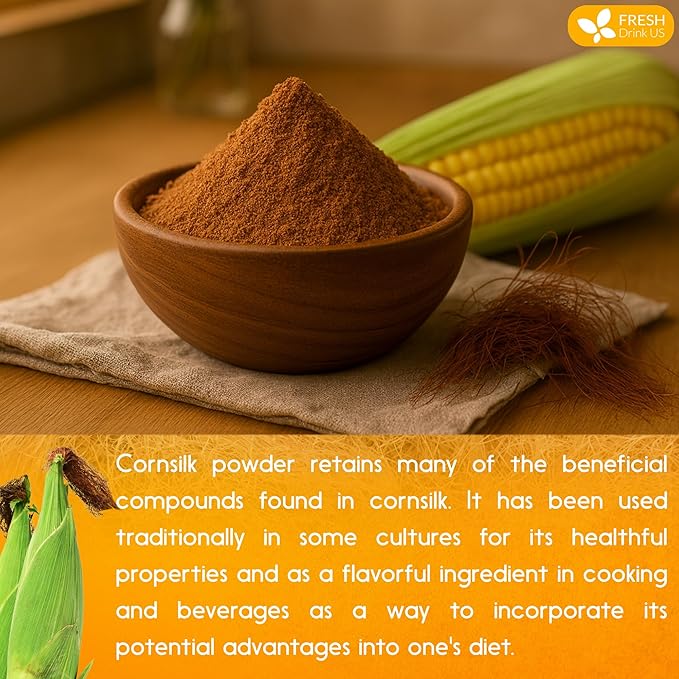 FreshDrinkUS, Corn Silk Powder 8oz – Premium Herbal Ingredient, Pure Ground - Image 8