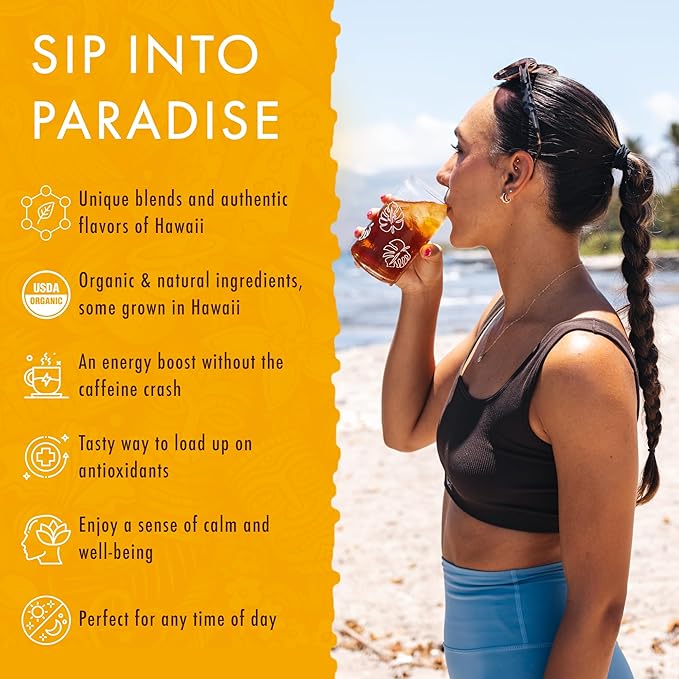 Hawaiian Natural Organic Tropical Fruit Tea Sampler - Image 2