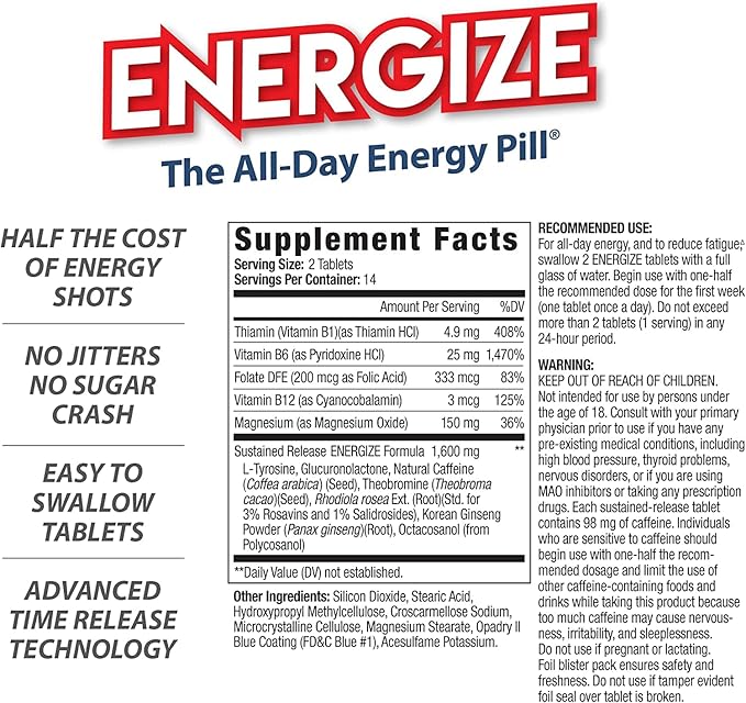 Energize Caffeine Pills - Image 2