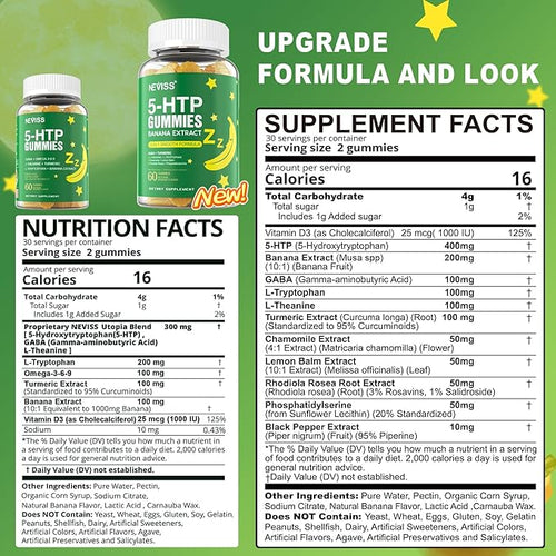 1Pack 5-HTP 400MG Gummies + GABA - Image 2