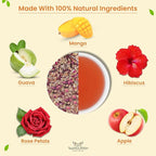 TeaNOURISH Guava Magic Herbal Tea | CAFFEINE-FREE | Refreshing and Fruity | - Image 4