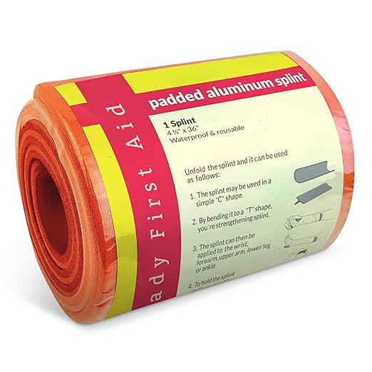 Ever Ready First Aid Universal Aluminum Splint, 36 Inch Rolled, 5 Ounce - Image 2