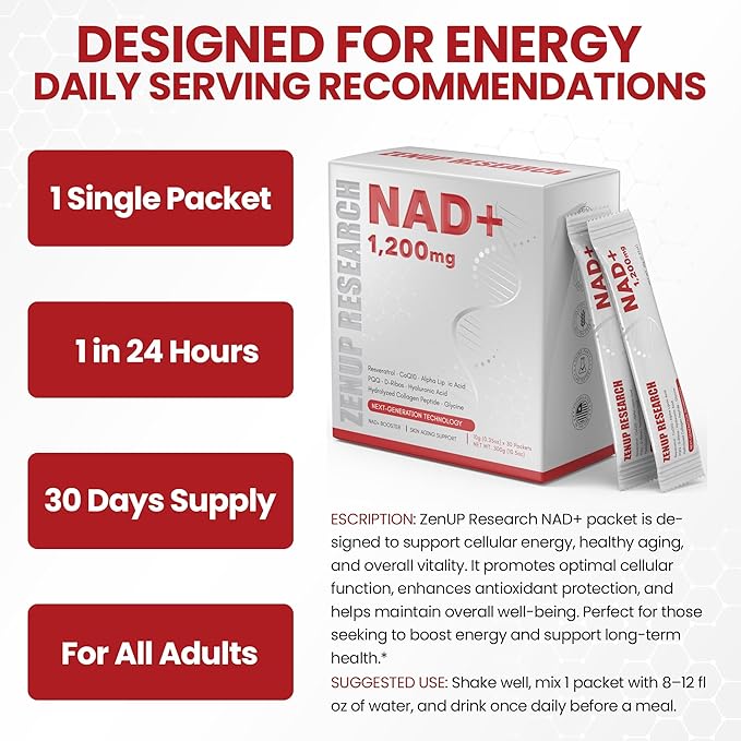Liquid NAD, Extra Strength 1, 200mg NAD+ Supplement - Image 8